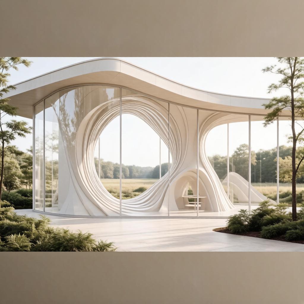 Водяной узор вдохновил павильон для наблюдения за дикой природой от Desai Chia Architecture